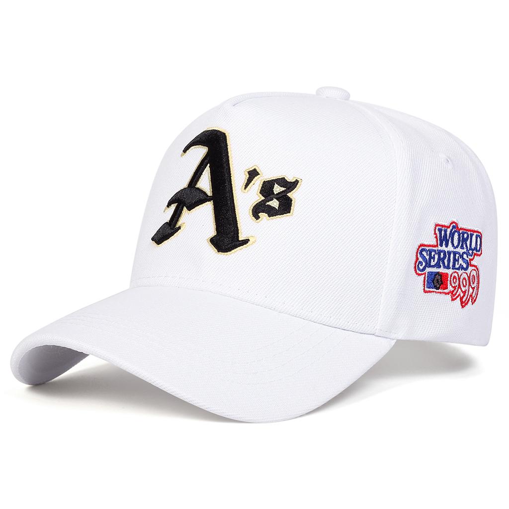 Unisex A's Embroidery Adjustable Personality Baseball Hat Street Hip-hop Caps Spring Autumn Outdoor Leisure Hats Travel Accessories for Women Men