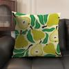 Fruit Cut Art Ins Simple Cushion Cover Natural Linen Organic Fabric DoubleSided Printing Sofa Home Decor Gift Pillow Case