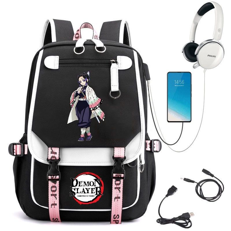 Demon Slayer Anime-Peripherie Rucksack stilvoller Anime-Themen-Schülerrucksack 0084