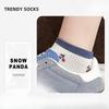 Boneless Spring/Summer Style Stitched Cotton Short Socks with Cute Short Cuffs and Lightweight Women's Cotton Socks