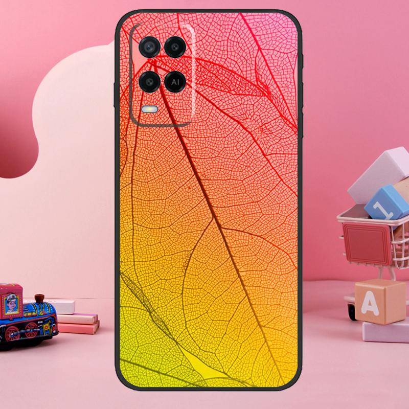 Colorful Leaves Case For Oppo A74 A94 A54 A17 A57 A77 A76 A16 A96 A18 A60 A80 A40 A38 A58 A78 A98 A15 A5 Pro