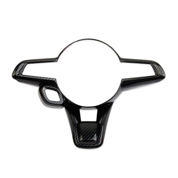 Carbon Fiber Texture ABS Steering Wheel Cover - Automotive Interior Accessory for Vehicles