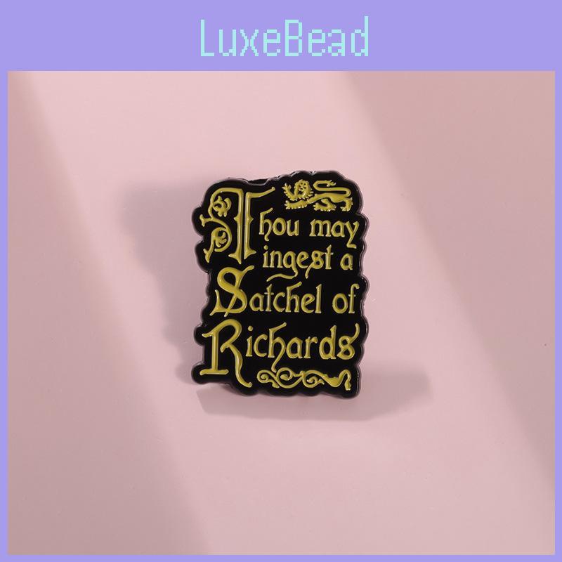 Unique Geometric Letter Badge Brooches Stylish Creative Enamel Pin Accessories Gift For All