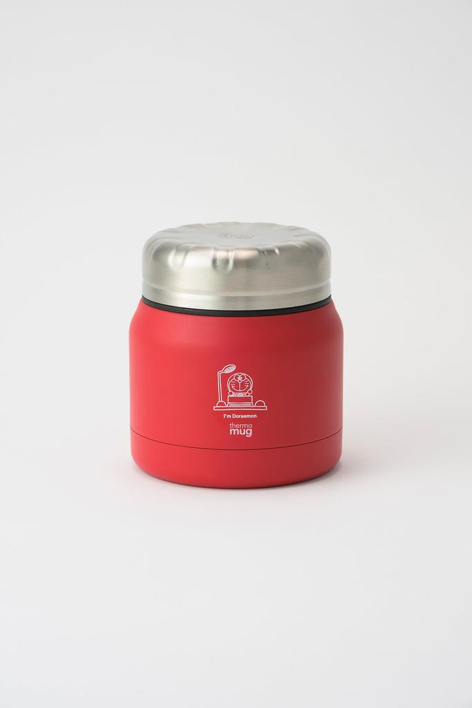 Thermo Mug Insulated Lunch Tank 300ml Red Time Machine Vacuum Wall IDTN18RD "I'M DORAEMON" Jar/Mini Double-Layer