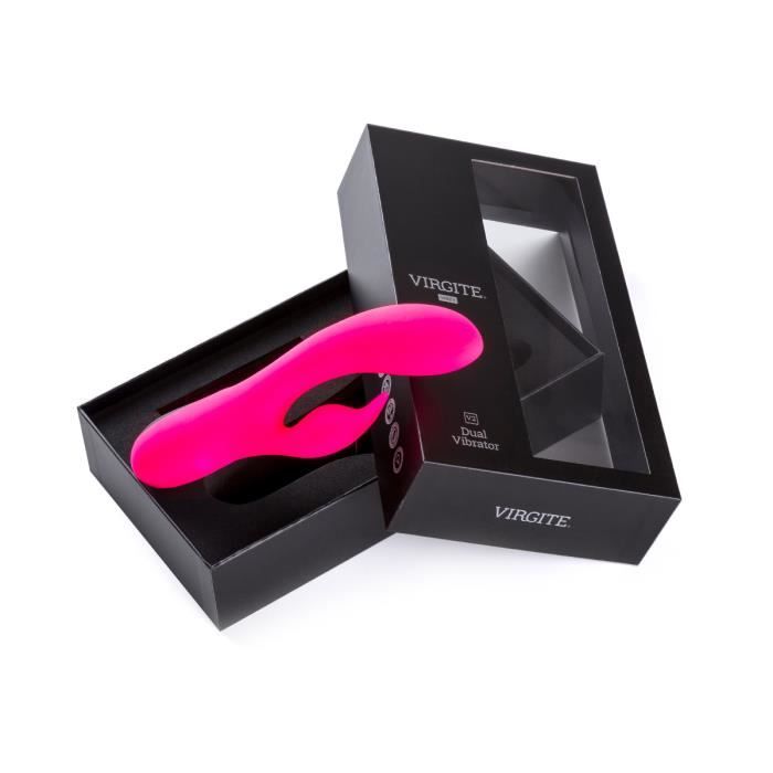 Vibrateur - Virgite - Rechargeable v2 - Silicone doux - Stimulation clitoridienne - Résistant à l'eau
