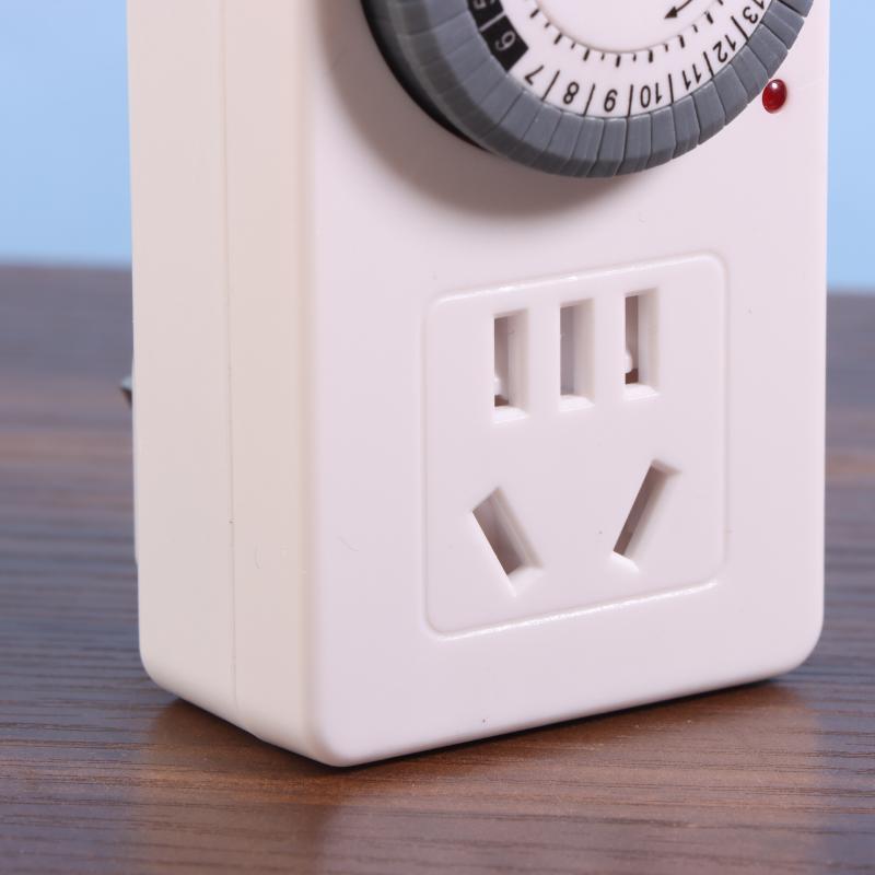 12/24 Hours Cyclic Timer Switch Kitchen Timer Outlet Loop Universal Timing Socket Mechanical Timer