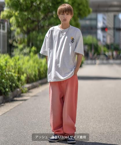 IMPROMES Casual SIDEWAYSTANCE Men's Black Short Sleeve T-Shirt with Thick Embroidered Crown S Logo