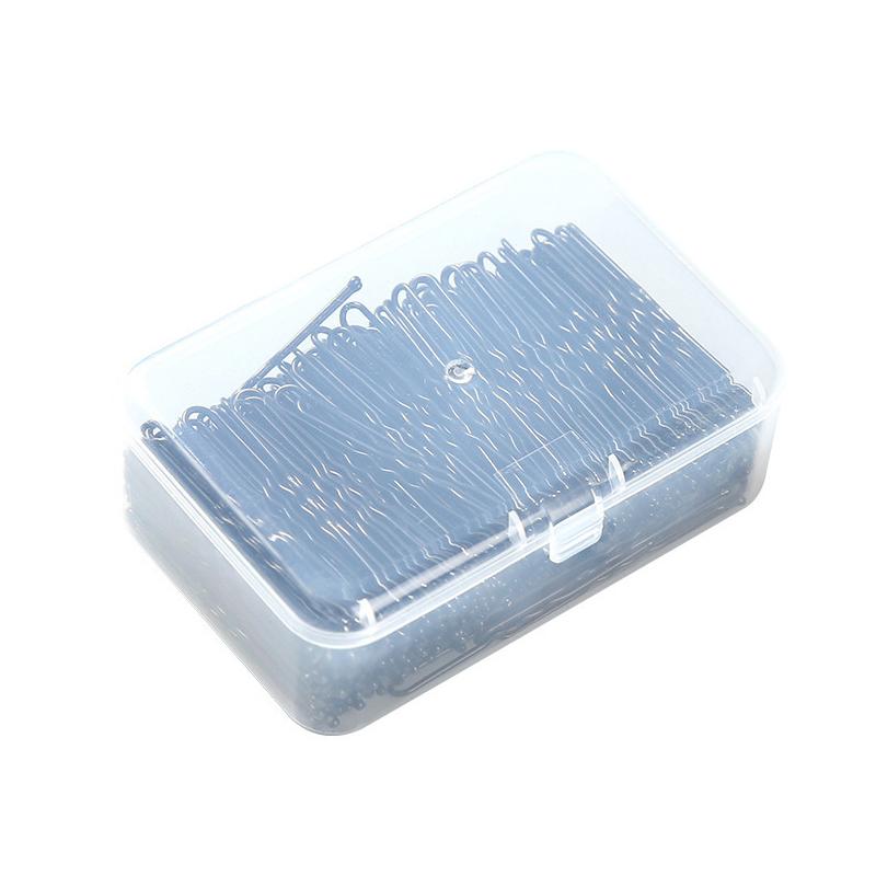 50/100Pcs Black Straight Line Hair Clip U-Shaped Needle Lady Hairpins Curly Wavy Grips Women Bobby Pins Styling Hair Accessories