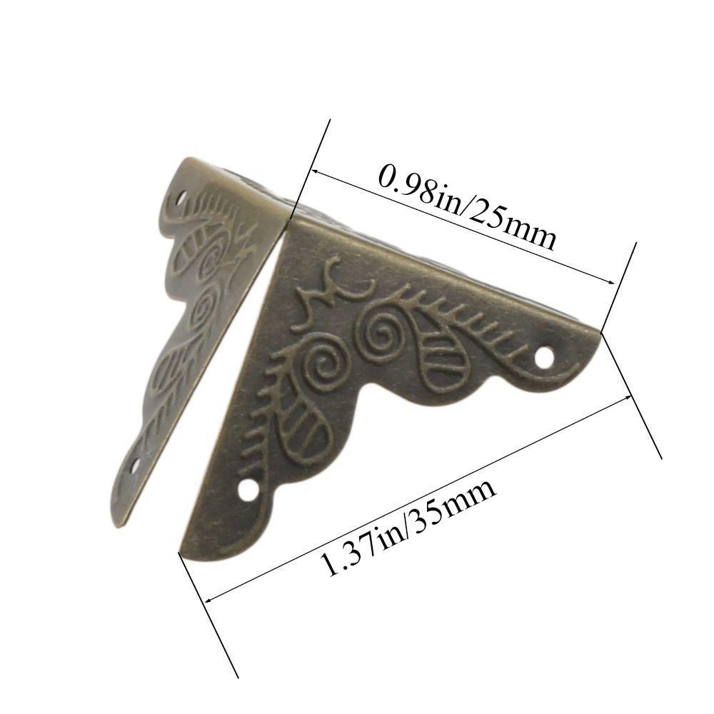 Screws Flower Pattern Classical Corner Foot Corner Protector Furniture Accessories Corner Bracket