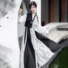 Chinese Tang Dynasty Style Hanfu Round Neck Shirt and Long Skirt Daily Hanfu Women Suit