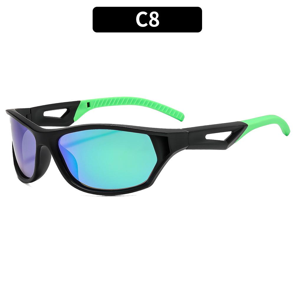 European And American Fashion New Retro Cycling Sunglasses Personalized Versatile Street Shooting Trend Colorful Sunglasses Men'S Sports Glasses