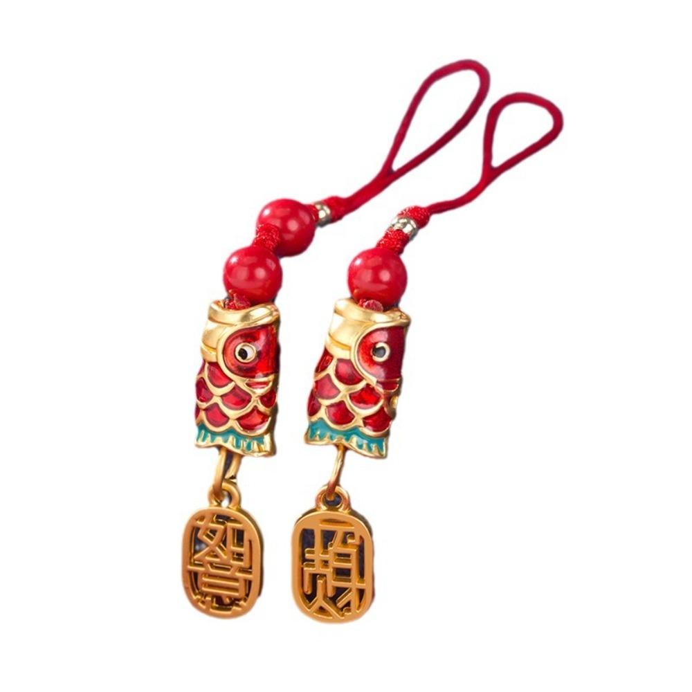 Phone Charms Koi Phone Lanyard Chinese Style Koi Mobile Phone Strap  Mobile Phone Decor