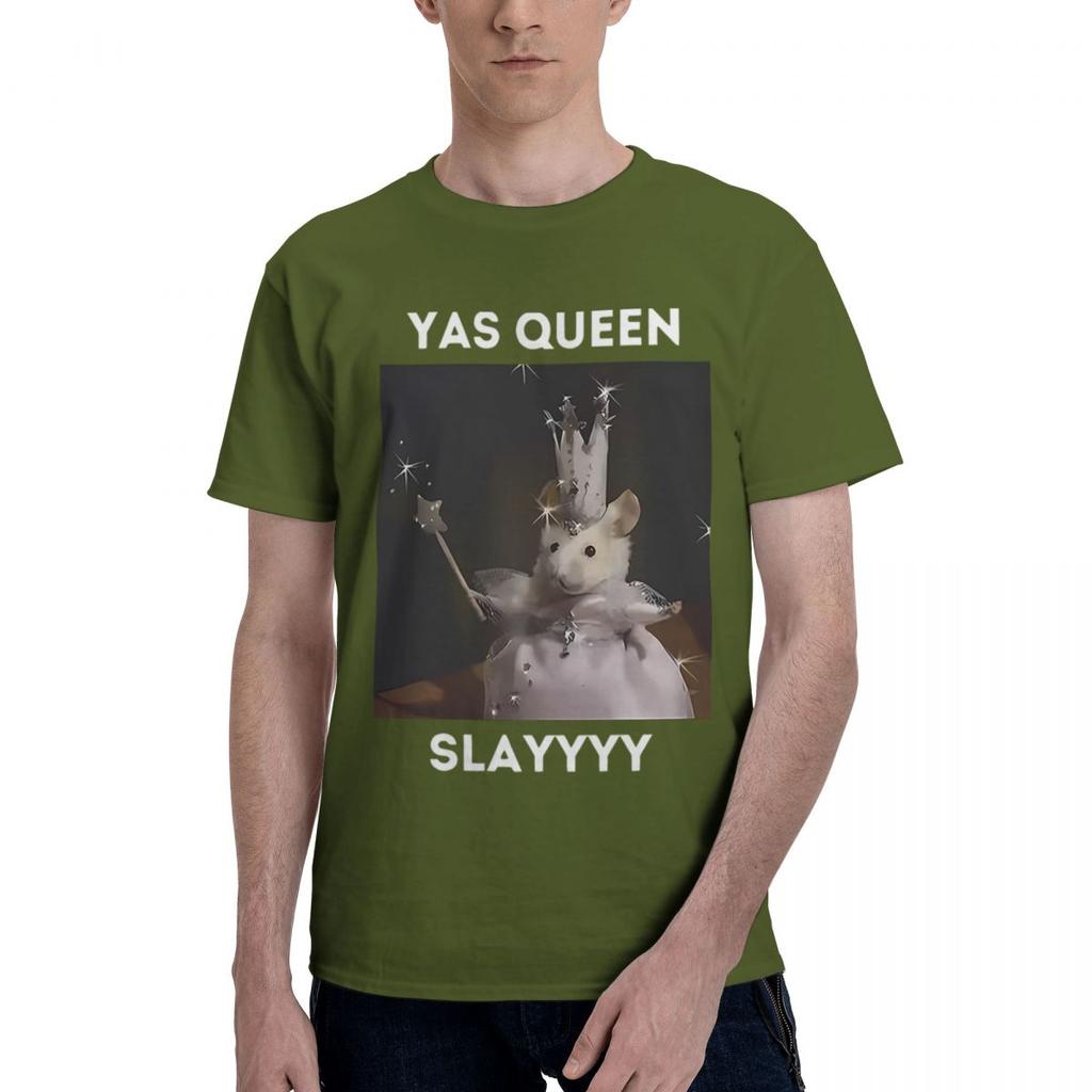 Yas Queen Slayyyy Rat 100 Cotton Casual Breathable Confortable Tshirt Funny Mens TShirt Funny Gifts