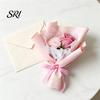 Romantic Artificial Flowers Mini Fake Sunflower Bouquet Handcrafted Soap Carnation Rose Floral Decoration Small Flower Valentine's Day Anniversary