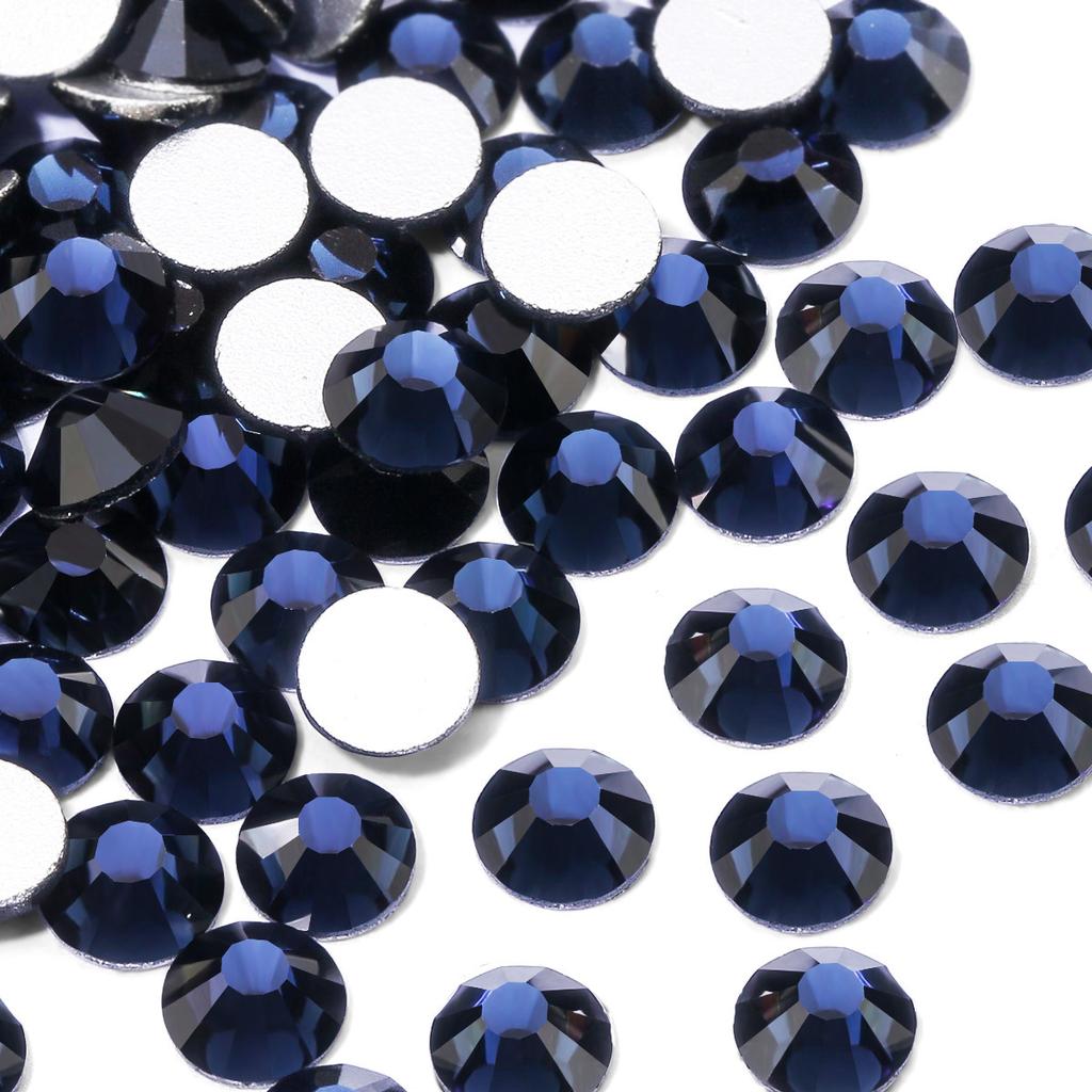 Pujiang Crystal Rhinestone Skleněné ploché dno Diamond Oblečení Doplňky Kulatý vrták na nehty DIY Náušnice Taška Samolepka Vrtačka