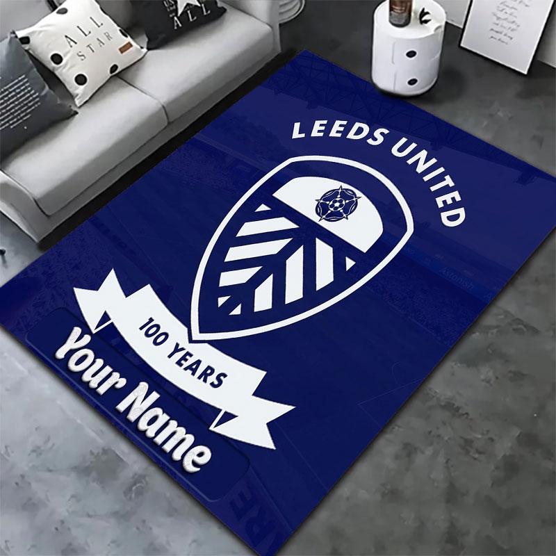 Leeds United Custom Name Carpet Rug for Living Room Bedroom Home Sofa Decoration,Kids Play Non-slip Floor Mat