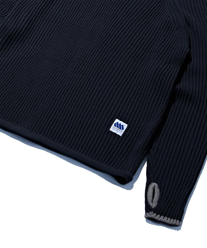 MADDEN Funny Pullover Knit Hoodie Charcoal