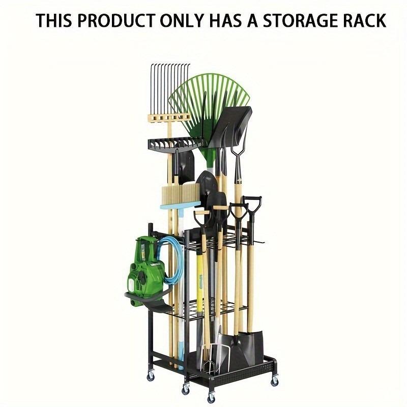 

Iron Garden Tools, Straight Hook Hanging Storage Rack, Wall Mounted Wall Organizing Rack, Garden Storage Rack Garden Tool Rack
