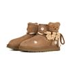 UGG CLASSIC ULTRA MINI Sheepskin Thermal Abrasion Resistant Slip Resistant Short Snow Boots Women's Brown 1016222-CHE(Team186-)