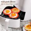Silicone Egg Mold Air Fryer Egg Pan Reusable 3-Cavity Muffin Cake Baking Mould for Cakes Puddings Kitchen Cooking Accessories