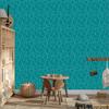 Wallpaper Geometric pattern turquoise, fine detail 50x1000