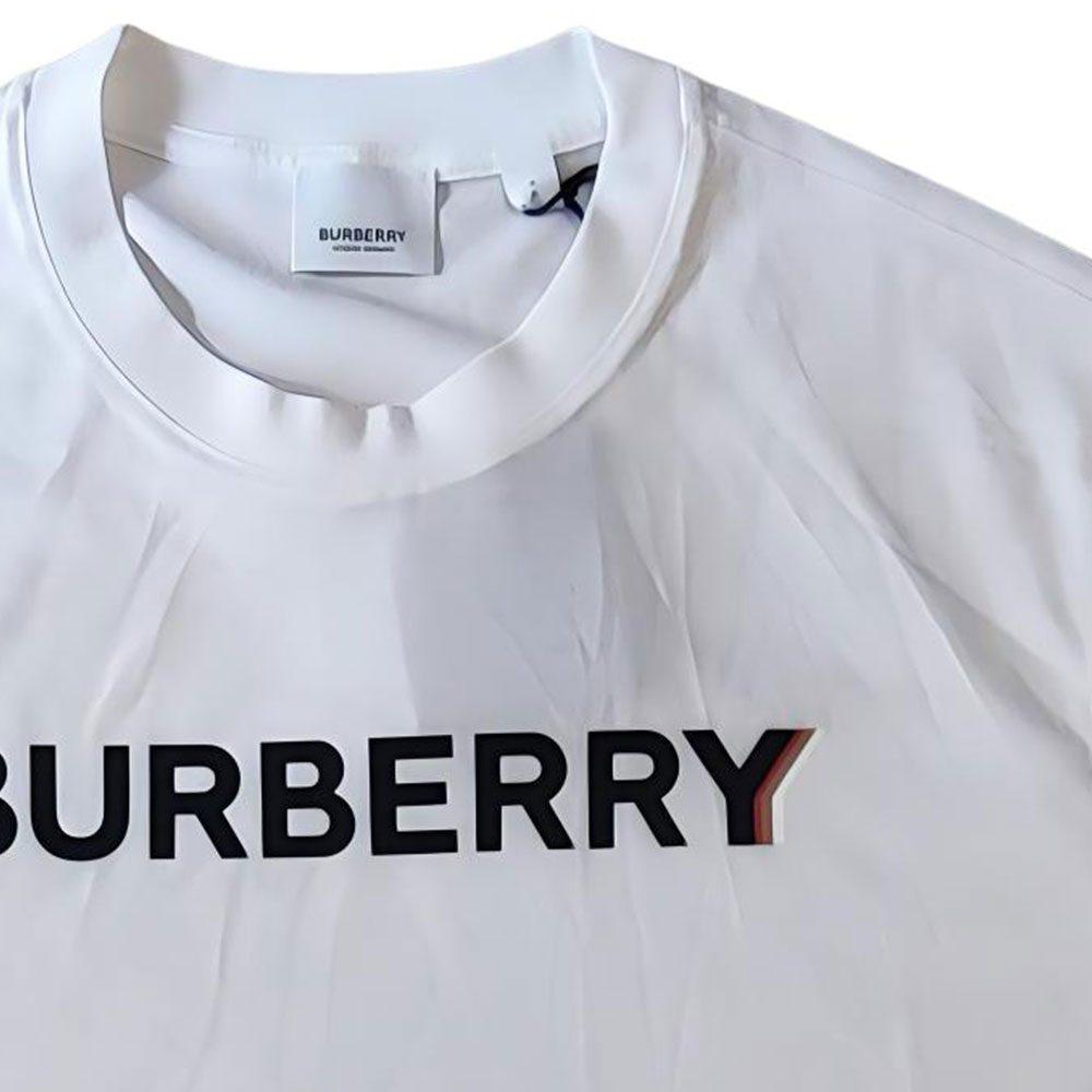 Burberry T Shirts Men's White Crew Neck Moderate 80781201