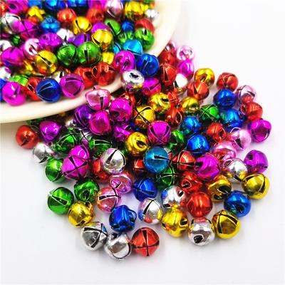 20Pcs 8mm DIY Pendant Bracelet For Jewelry Making Necklace Candy Color Craft Christmas Jingle Bells Loose Beads