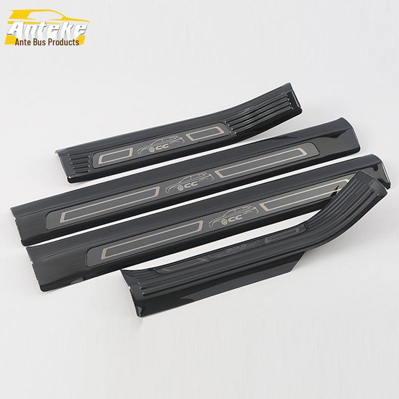18 CC Bright Sill & Bumper Trunk Anti-Scratch Welcome Pedal Stickers