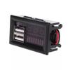 Mini Red LED Digital Display Voltmeter Voltmeter Voltage Tester Panel for DC 12V Car Motorcycle Vehicle USB 5V 2A Output