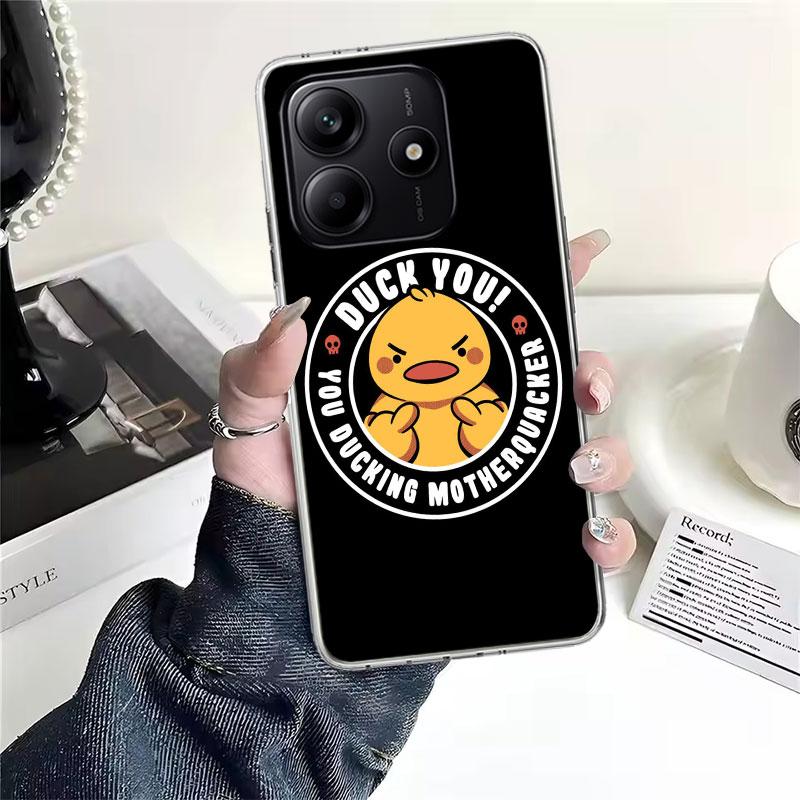 Funny Cute Yellow Duck You Soft Phone Case For Xiaomi Redmi Note 15 14 14S 13 12 Pro Plus 12S 11 11S 11E 10 10S 11T 5G Fundas Co