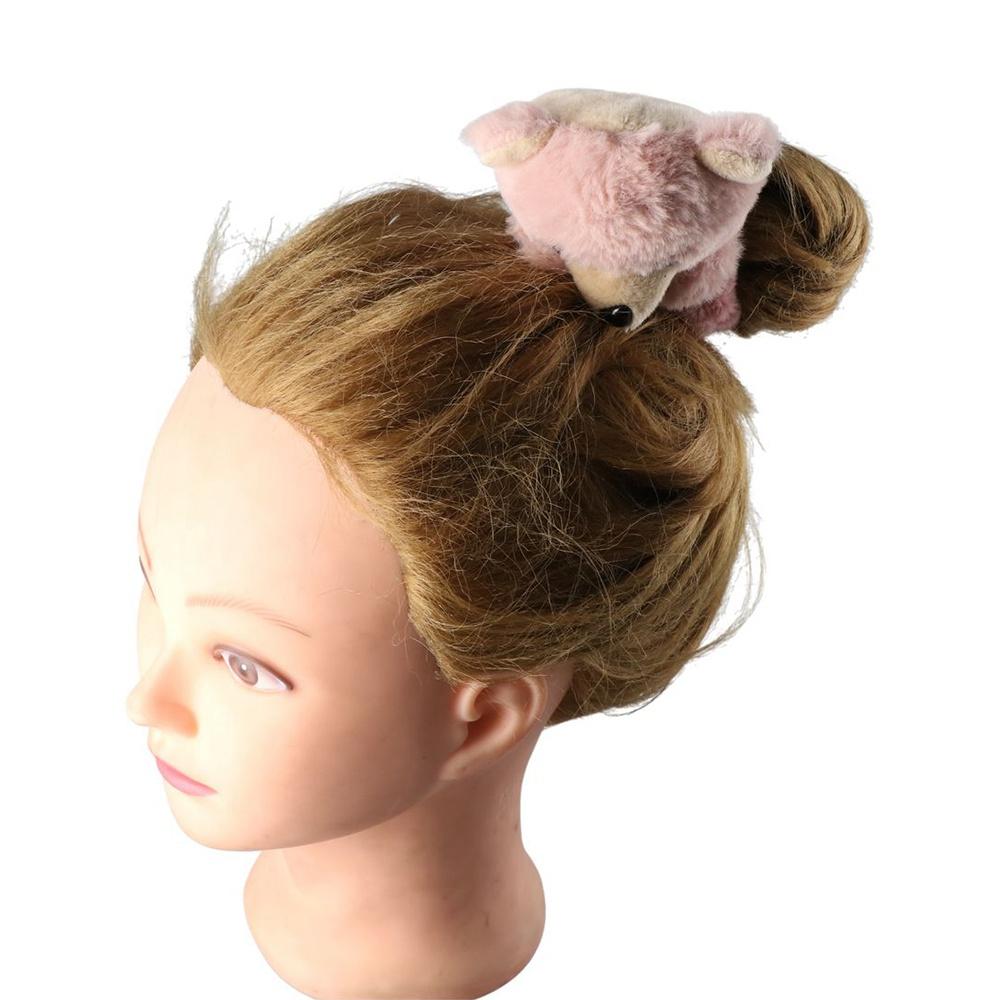 Hair Ball Barrettes Hairpin Women Hair Side Clips Plush Scrunchies Ponytail Holder Korean Hair Rope