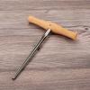 Violin Peg Hole Reamer T Handle Bridge Pin Reamer 1:30 Taper Wood Handle 3/4 4/4 Viola Peg Reamer Violin Making Tool