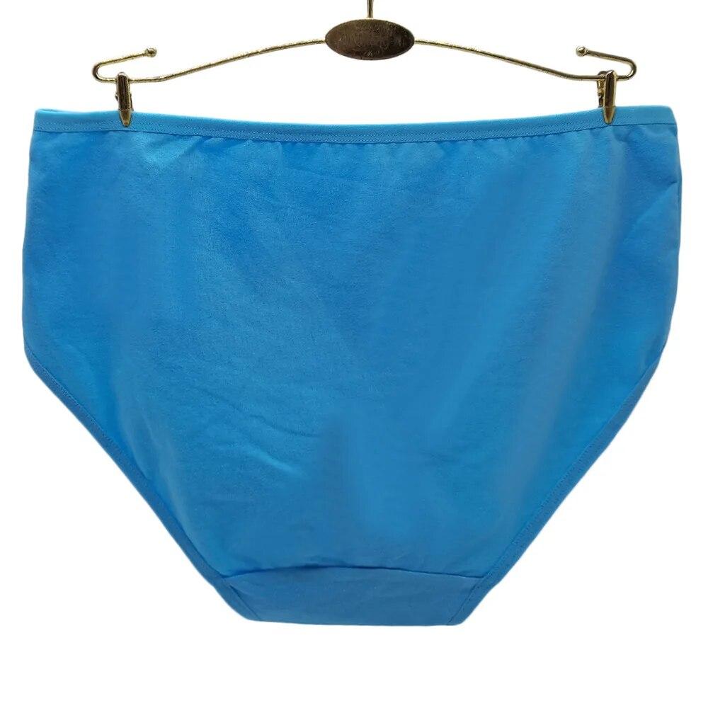 Damenunterwäsche, hohe Taille, Baumwolle, Übergröße, Damenhöschen, Slips, Schlüpfer, 6 Stück/Set