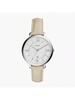 Women's Quartz Leather 3-Hand Watch with Stainless Steel Case & Glass Crystal, ES3793