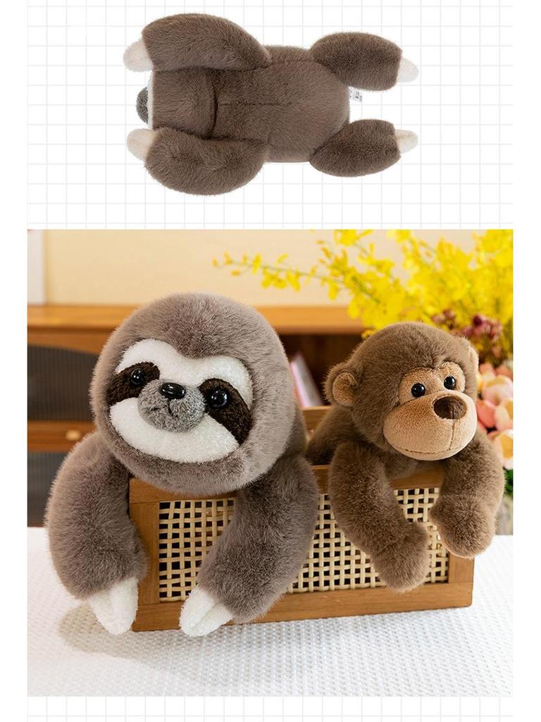 Mego Herriot Plush Sloth Monkey Seal Doll – Comforting Toy for Kids