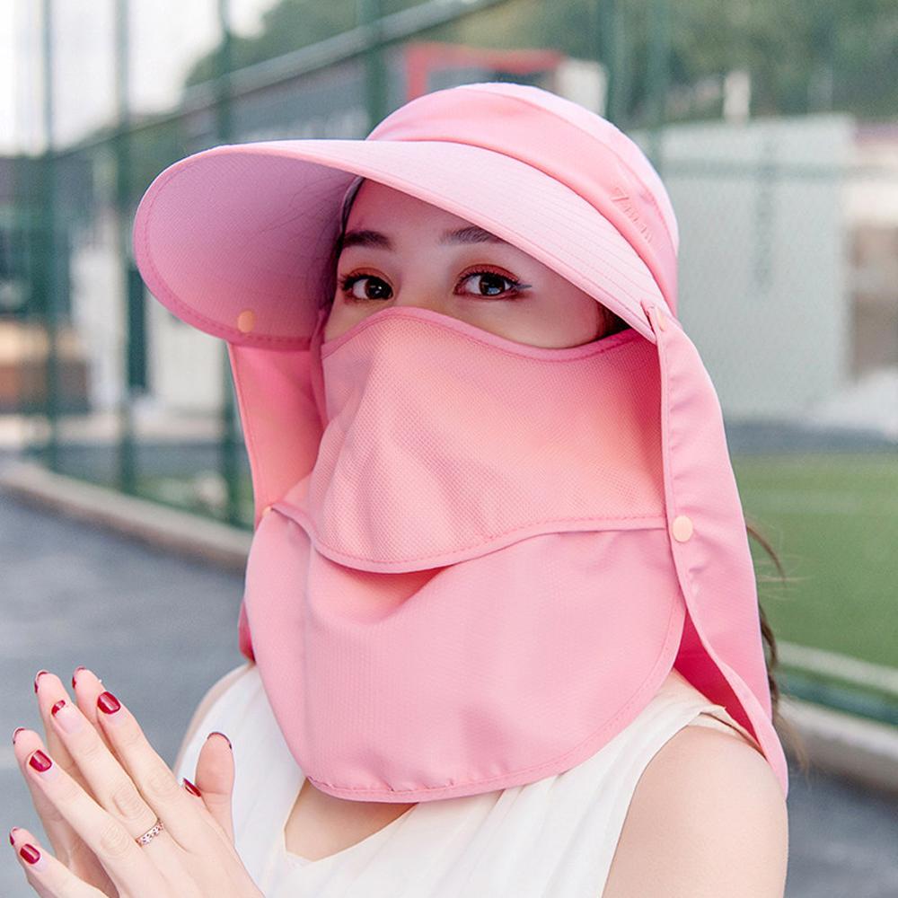 Women Summer Hats for Sun Hat with Breathable Suncreen Outdoor Bicycling Beach Cap Visor Wide Brim Sunhat Female New