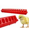 Flip-Top Plastic Bird Feeder Poultry Ground Feeder Pheasant Feeding Bucket Chicken Feed Trough
