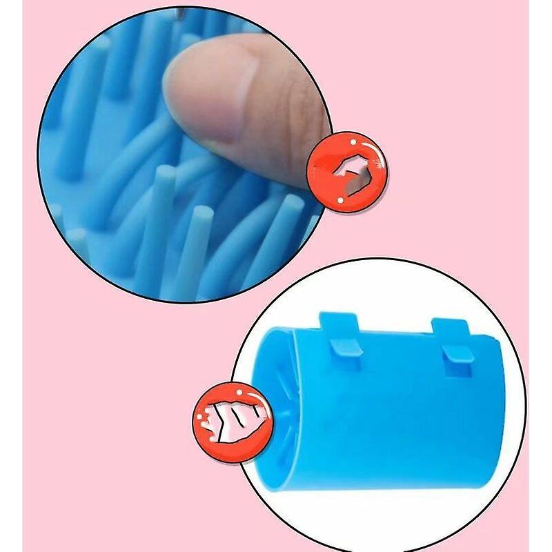 Pet Detergents Pet Foot Wash Dog Foot Wash Cup Silicone Cat Foot Wash Cup (Blue Large)