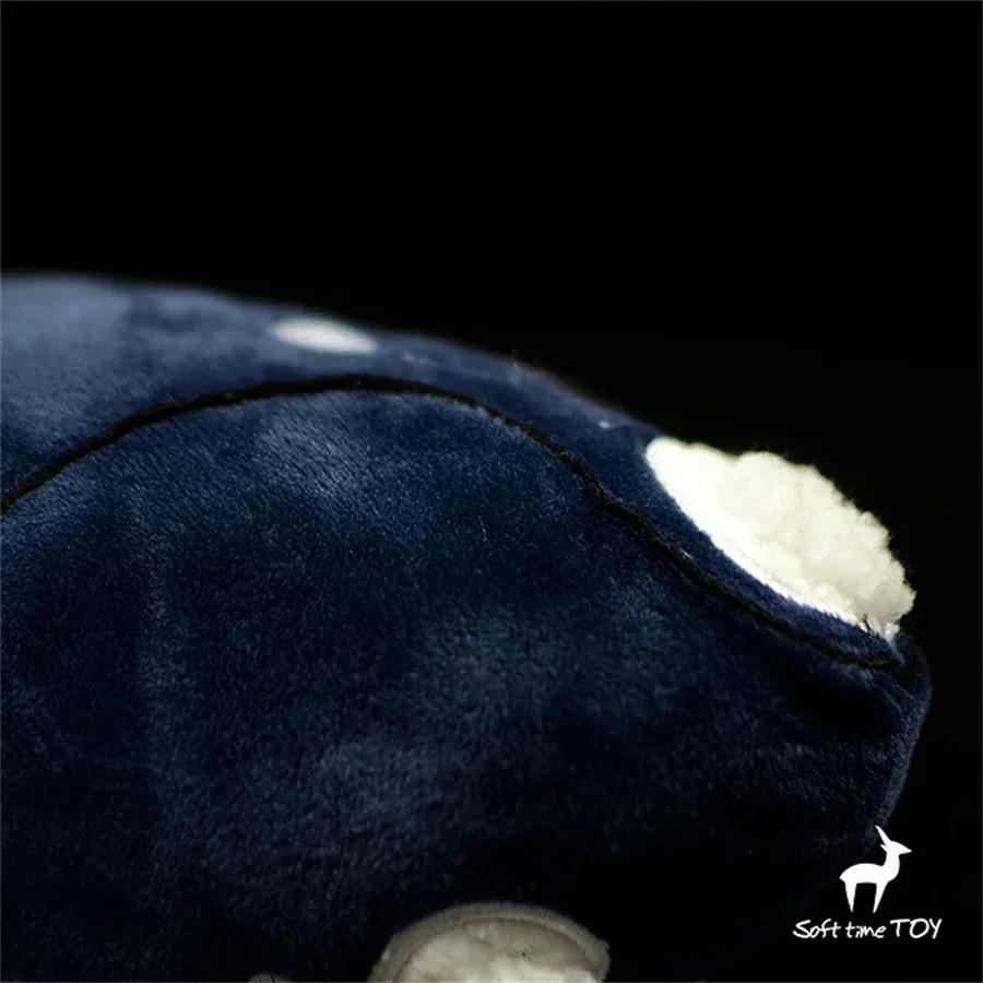 Right Whale Plush Toy High Fidelity Bowhead Whale Plushie Whales Peluche Lifelike Stuffed Animals Simulation Doll Kawai Toy Gift