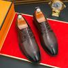 Men's Business Leather Shoes Large Size Pointed Leather Shoes Fashion Men's Casual Leather Shoes British Style Best Man Groom Shoes