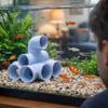 Pipe-Shaped Fish Shrimps Shelter Plastic Aquarium Hideout Cave  Aquarium Decoration