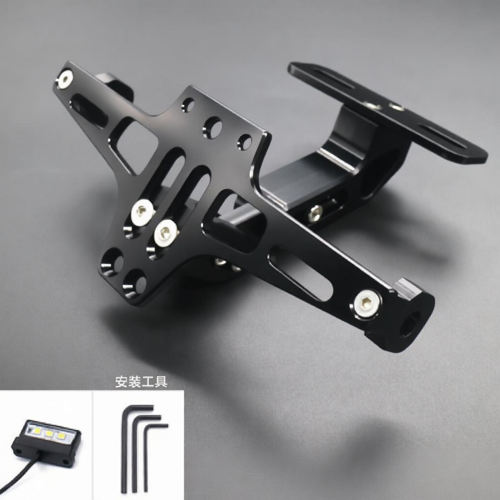 CNC Aluminum Motorcycle License Plate Mount Adjustable Tail Tidy Bracket For MSX Motorbike Exterior Modification