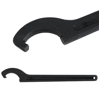 DIYWORK Crescent Hook Head Round Nut Spanner Hand Tool 22-26mm Stainless Steel C Shape Wrench Tool