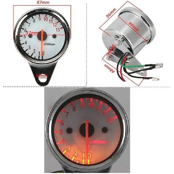 Gauge Odometer Tachometer Backlight Motorcycle Tachometer Tachometer Gauge for Shadow for Spirit Aero for VT 700 750 1100 VTX 1300 GL 1500 1800 for