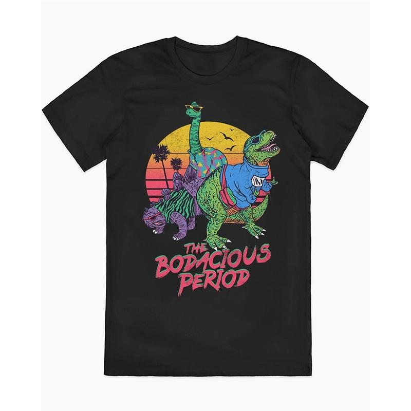 New Sale 2026 Summer I Am Unstoppable  Unstoppable Illustration Dinosaur Retro Unisexs Pure Cotton ShortSleeved TShirt