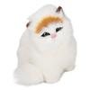 Synthetic Fur Cat Statue Home Funny Exquisite Cute Simulated Furry Cat Figurine Show Window