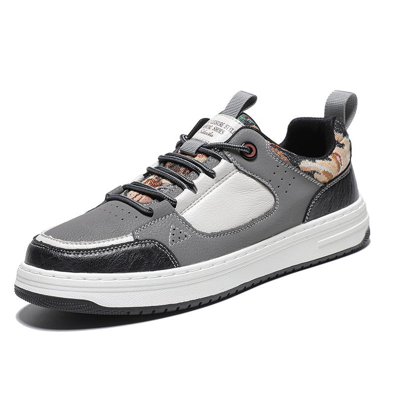 

Мужская обувь 2025 новый осенний тренд универсальная мягкая подошва низкий верх нескользящая обувь для скейтборда работа спорт досуг модная обувь 44