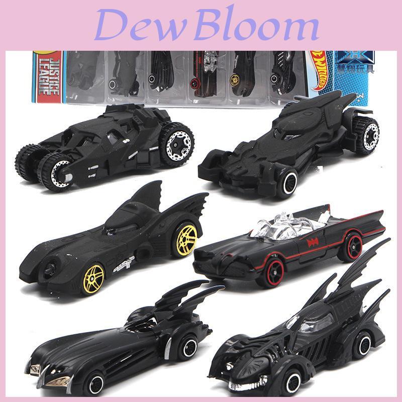 Klassisches 6-teiliges Hot Wheels DC Comics Batman Batmobil-Modellauto-Set für Kinder und Erwachsene