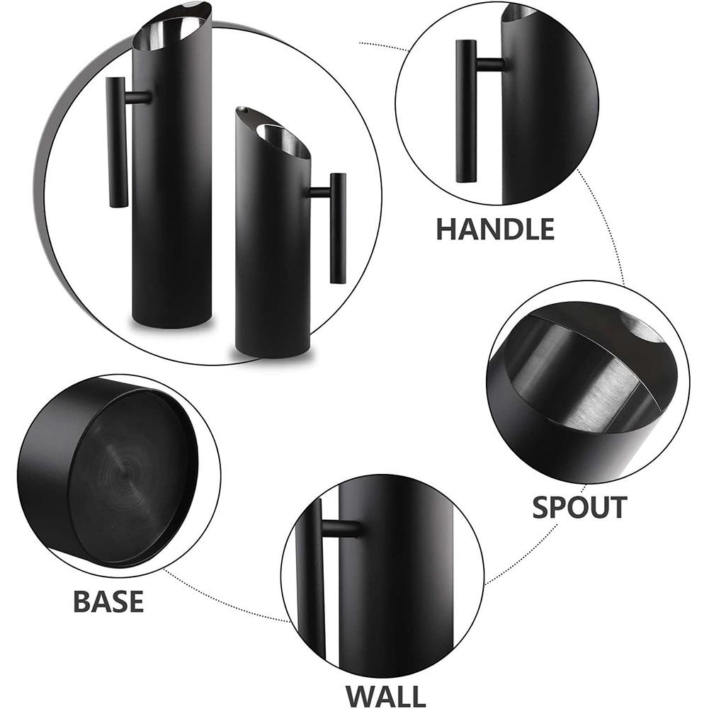 Elegant Stainless Steel Water Pitcher with Ergonomic Handle Ideal for Home and Office Cold Beverages Serving Pot