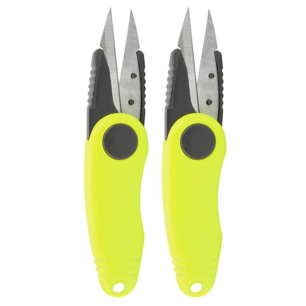 2 PCS Badminton Line Scissors Fast Shrimp Shaped Scissors Outdoor Portable Folding Fishing Line Clipper